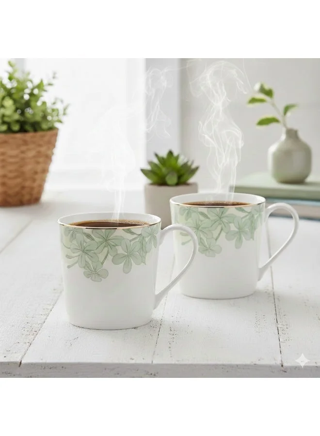 Fissman 2-Piece Mugs Summer Glint 450ml (Fine Bone China)